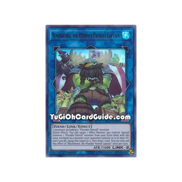 Blackbeard, the Plunder Patroll Captain (Ultra Rare) – Ignition Assault | Carta YUGIOH en México