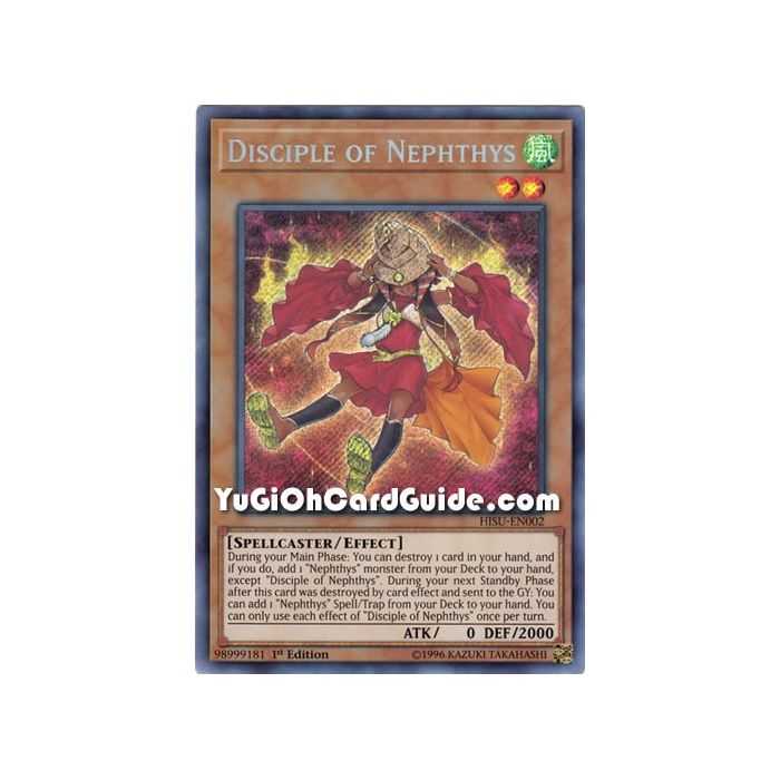 Disciple of Nephthys (Secret Rare) – Hidden Summoners | Carta YUGIOH en México
