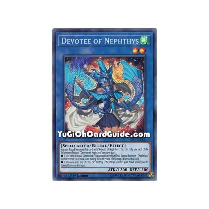 Devotee of Nephthys (Secret Rare) – Hidden Summoners | Carta YUGIOH en México