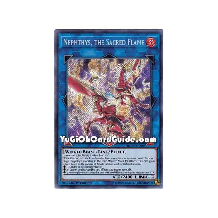 Nephthys, the Sacred Flame (Secret Rare) – Hidden Summoners | Carta YUGIOH en México