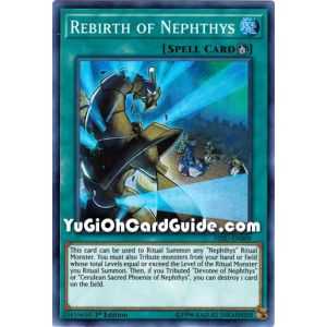 Rebirth of Nephthys (Super Rare) – Hidden Summoners | Carta YUGIOH en México