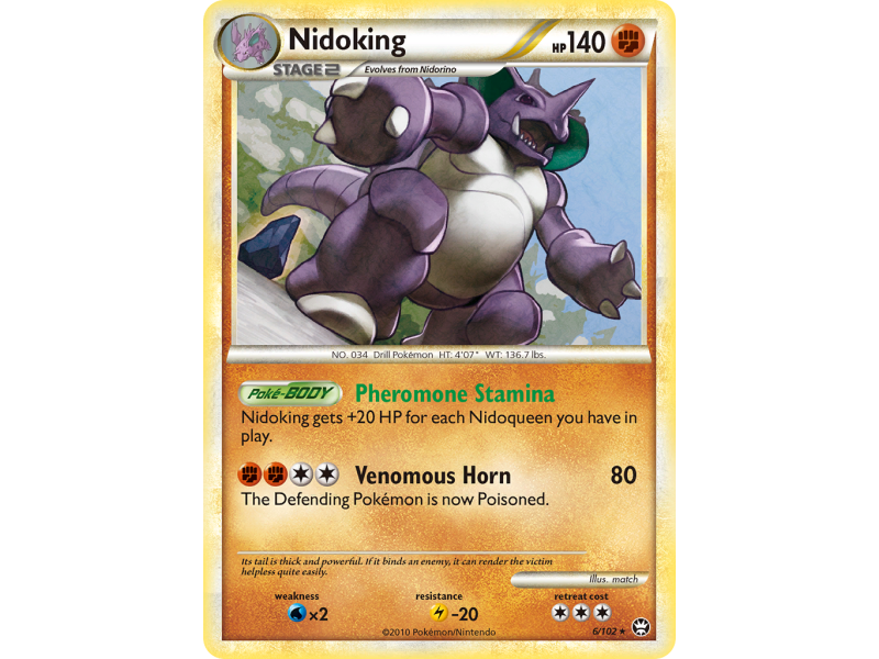 Nidoking (Reverse Holo)