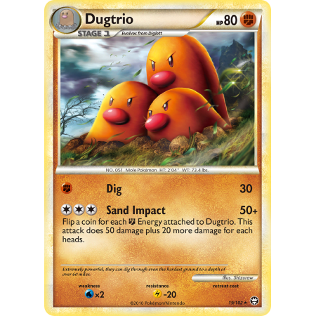 Dugtrio (Reverse Holo)