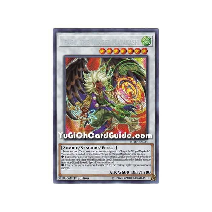 Tengu, the Winged Mayakashi (Secret Rare) – Hidden Summoners | Carta YUGIOH en México