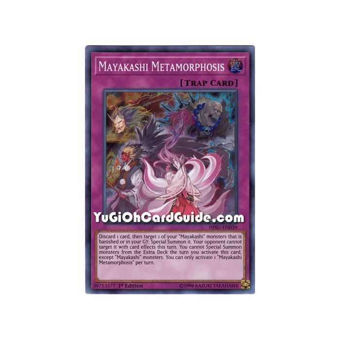 Mayakashi Metamorphosis (Super Rare) – Hidden Summoners | Carta YUGIOH en México
