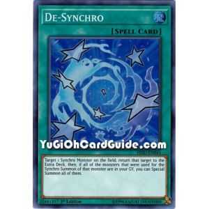 De-Synchro (Super Rare) – Hidden Summoners | Carta YUGIOH en México