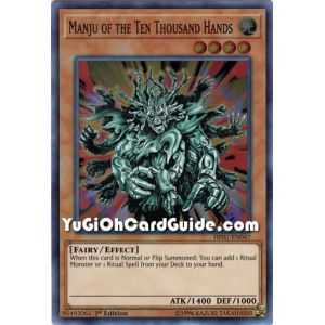 Manju of Ten Thousand Hands (Super Rare) – Hidden Summoners | Carta YUGIOH en México