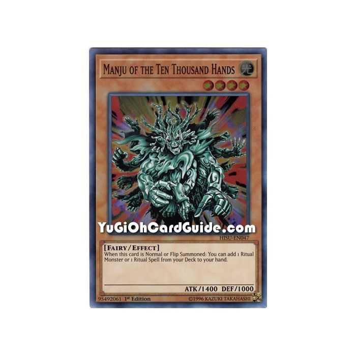 Manju of Ten Thousand Hands (Super Rare) – Hidden Summoners | Carta YUGIOH en México