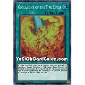 Onslaught of the Fire Kings (Super Rare) – Hidden Summoners | Carta YUGIOH en México