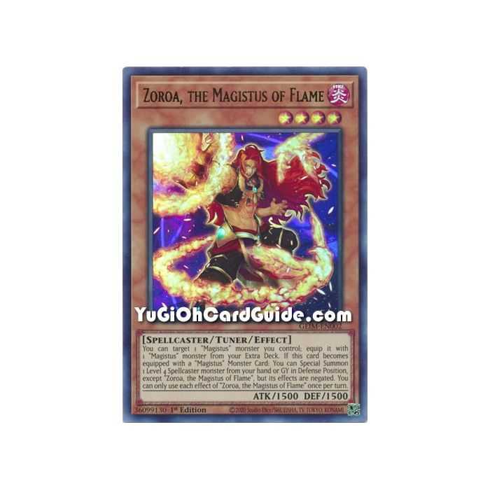 Zoroa, the Magistus of Flame (Ultra Rare) – Genesis Impact | Carta YUGIOH en México