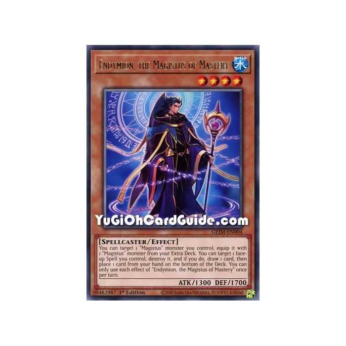 Endymion, the Magistus of Mastery (Rare) – Genesis Impact | Carta YUGIOH en México
