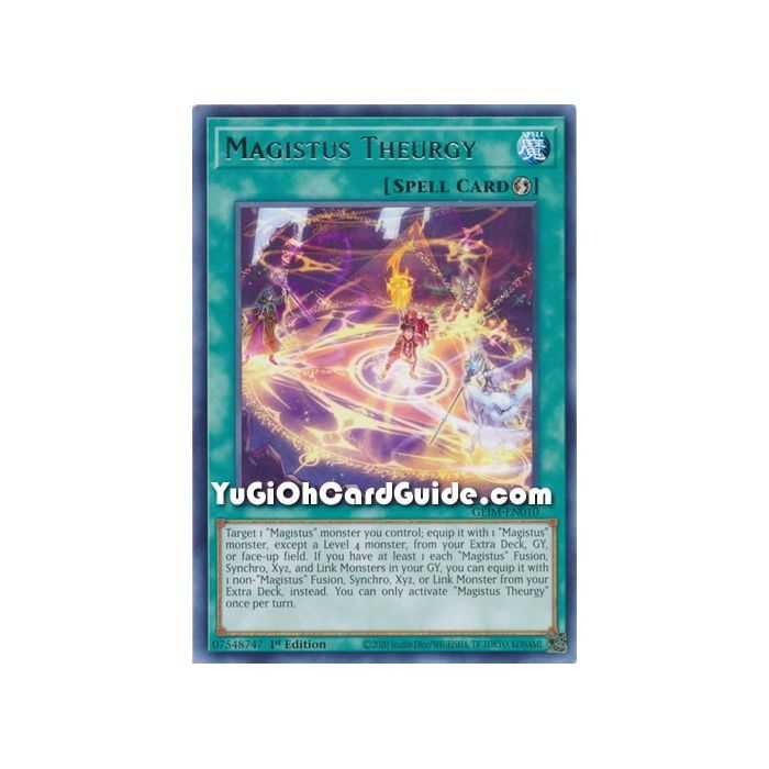 Magistus Theurgy (Rare) – Genesis Impact | Carta YUGIOH en México