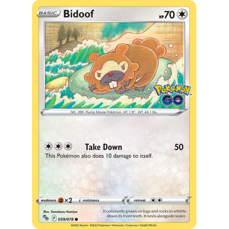 Bidoof (Reverse Holo)