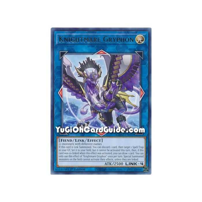 Knightmare Gryphon (Rare) – Genesis Impact | Carta YUGIOH en México