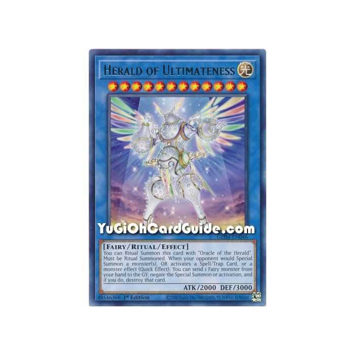 Herald of Ultimateness (Rare) – Genesis Impact | Carta YUGIOH en México