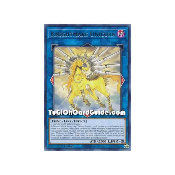 Knightmare Unicorn (Rare) – Genesis Impact | Carta YUGIOH en México