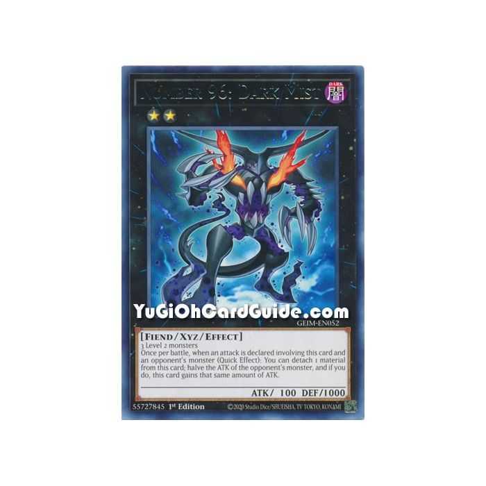 Number 96: Dark Mist (Rare) – Genesis Impact | Carta YUGIOH en México