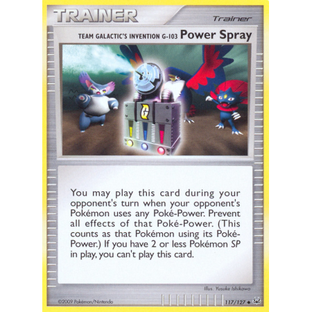Team Galactic's Invention G-103 Power Spray (Reverse Holo)