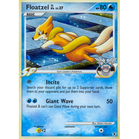 Floatzel GL (Reverse Holo)