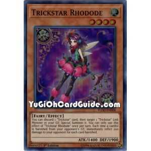 Trickstar Rhodode (Super Rare) – Flames of Destruction | Carta YUGIOH en México