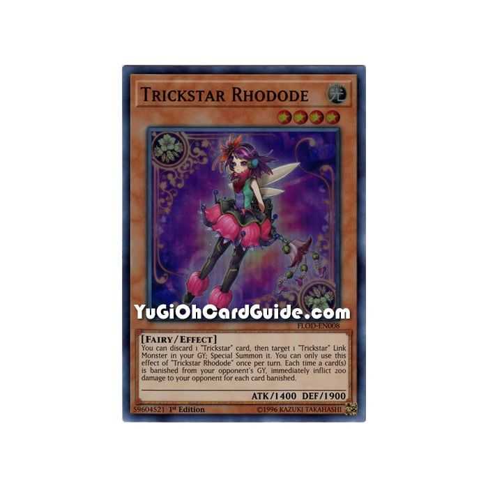 Trickstar Rhodode (Super Rare) – Flames of Destruction | Carta YUGIOH en México