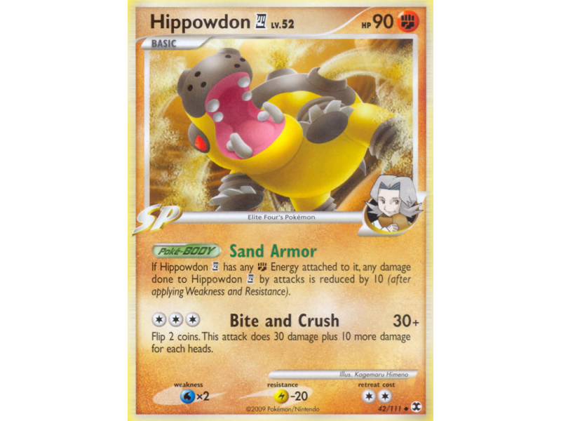 Hippowdon E4 (Reverse Holo)