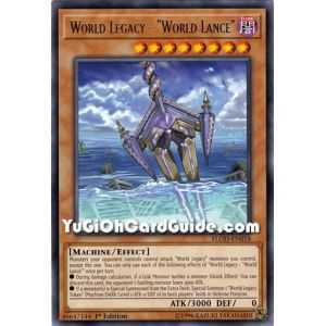 World Legacy - "World Lance" (Rare) – Flames of Destruction | Carta YUGIOH en México