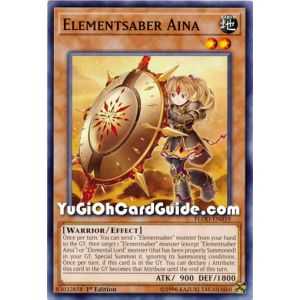 Elementsaber Aina (Common) – Flames of Destruction | Carta YUGIOH en México