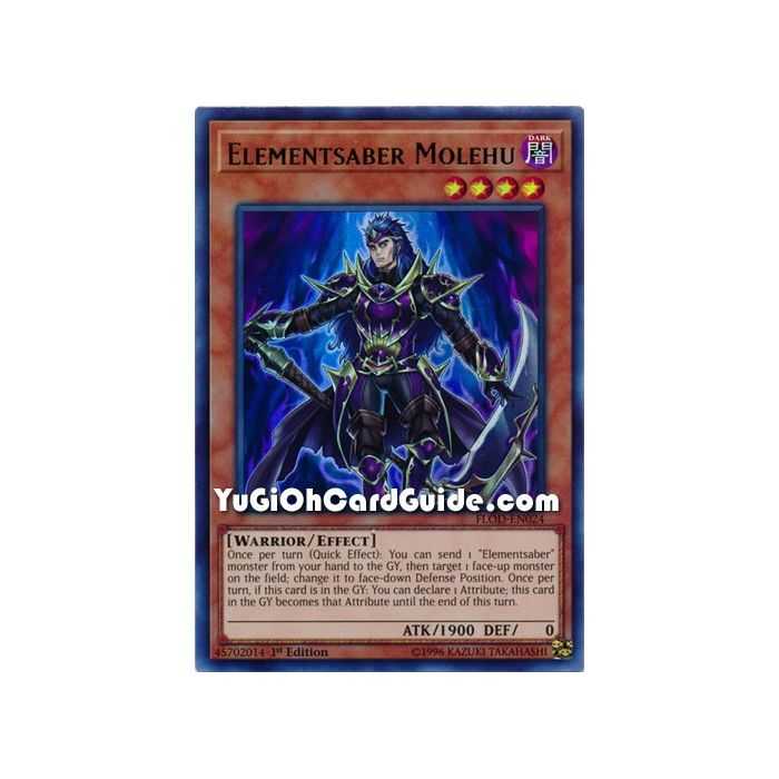 Elementsaber Molehu (Ultra Rare) – Flames of Destruction | Carta YUGIOH en México