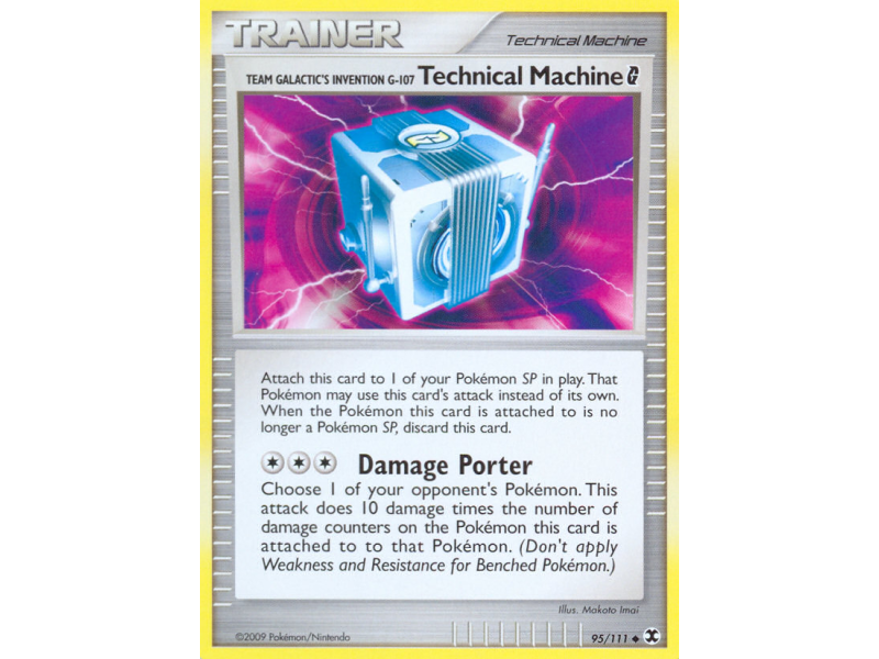 Team Galactic's Invention G-107 Technical Machine G (Reverse Holo)