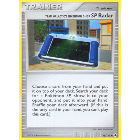Team Galactic's Invention G-109 SP Radar (Reverse Holo)
