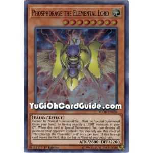 Phosphorage the Elemental Lord (Super Rare) – Flames of Destruction | Carta YUGIOH en México