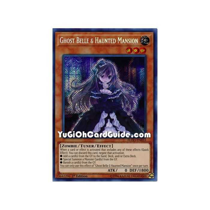 Ghost Belle & Haunted Mansion (Secret Rare) – Flames of Destruction | Carta YUGIOH en México