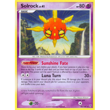 Solrock (Reverse Holo)