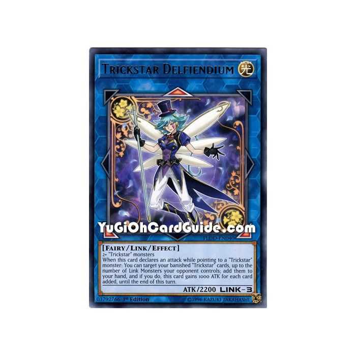 Trickstar Delfiendium (Rare) – Flames of Destruction | Carta YUGIOH en México