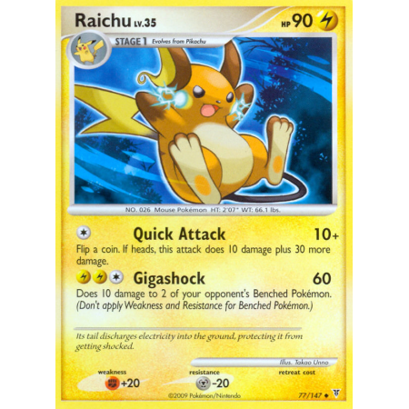 Raichu (Reverse Holo)