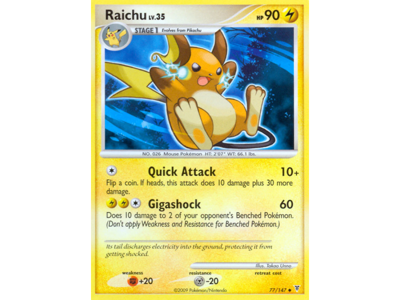 Raichu (Reverse Holo)