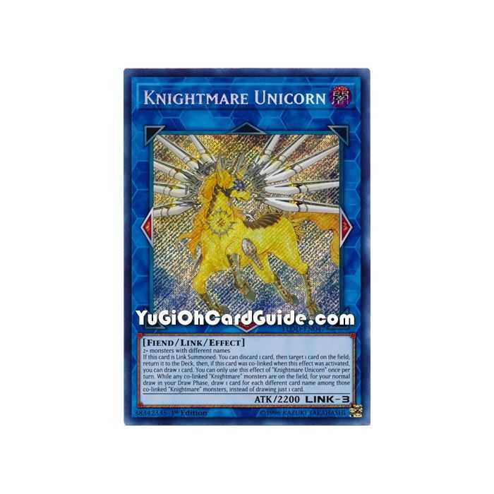 Knightmare Unicorn (Secret Rare) – Flames of Destruction | Carta YUGIOH en México