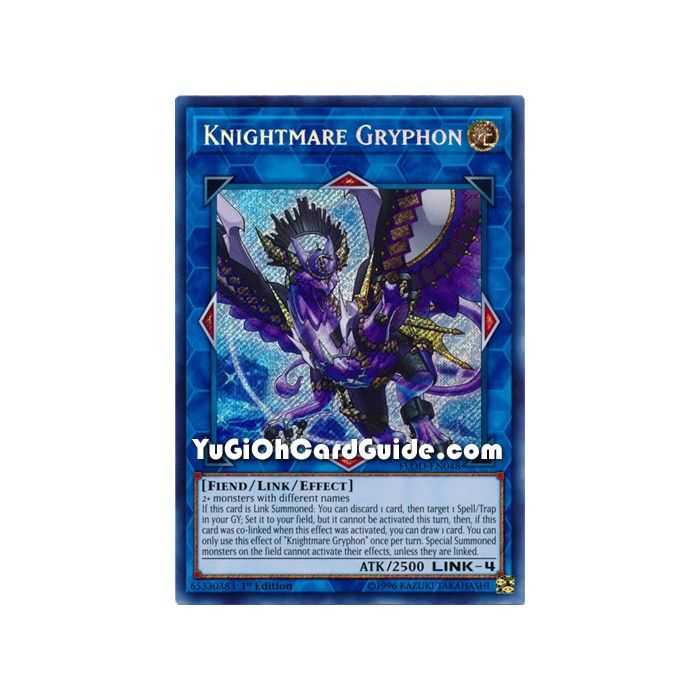 Knightmare Gryphon (Secret Rare) – Flames of Destruction | Carta YUGIOH en México