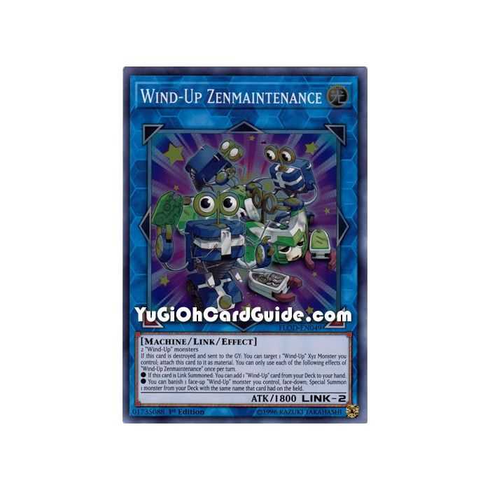 Wind-Up Zenmaintenance (Super Rare) – Flames of Destruction | Carta YUGIOH en México