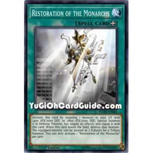Restoration of the Monarchs (Common) – Flames of Destruction | Carta YUGIOH en México