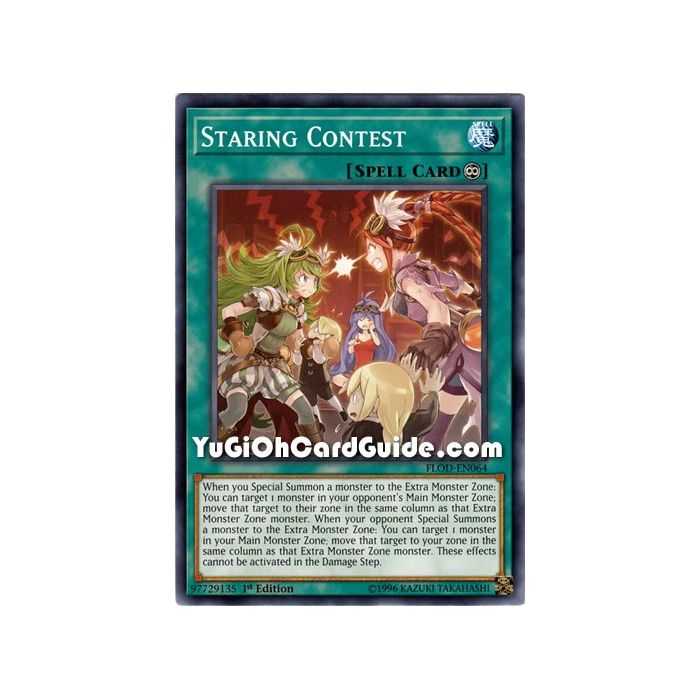 Staring Contest (Common) – Flames of Destruction | Carta YUGIOH en México