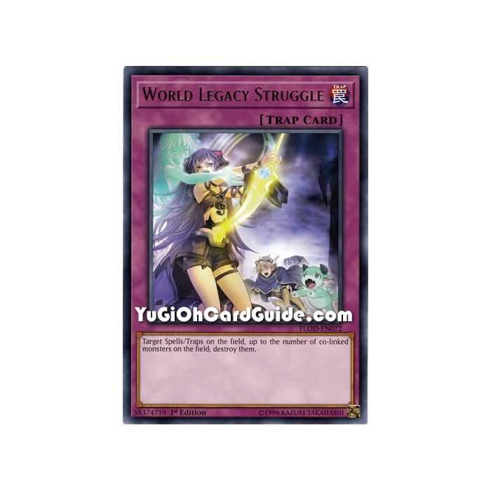 World Legacy Struggle (Rare) – Flames of Destruction | Carta YUGIOH en México
