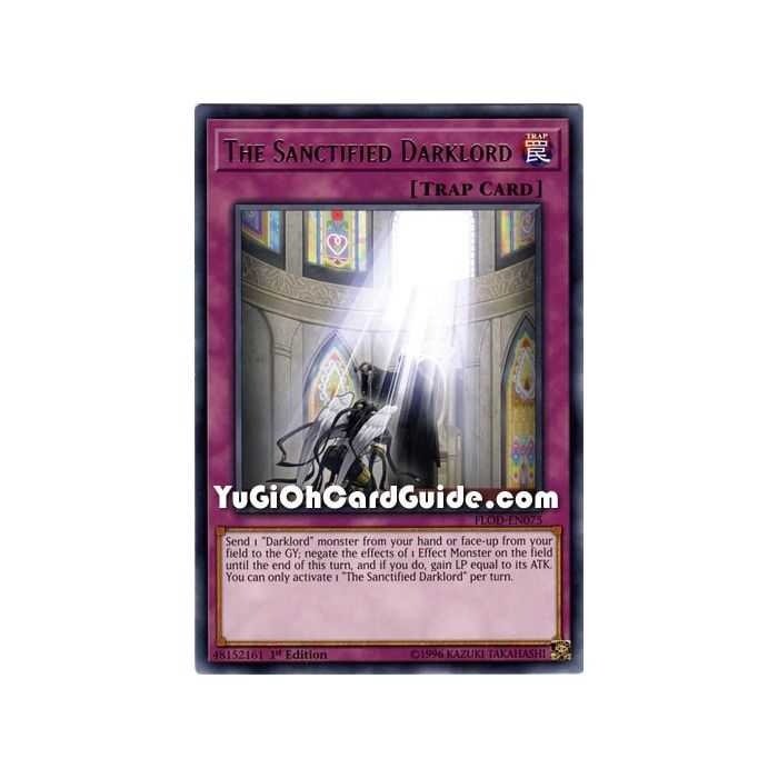 The Sanctified Darklord (Rare) – Flames of Destruction | Carta YUGIOH en México