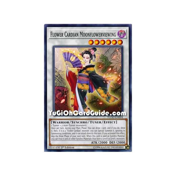 Flower Cardian Moonflowerviewing (Common) – Flames of Destruction | Carta YUGIOH en México