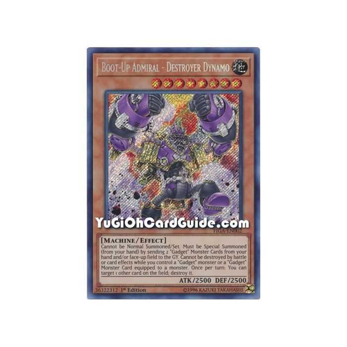 Boot-Up Admiral - Destroyer Dynamo (Secret Rare) – Fists of the Gadgets | Carta YUGIOH en México