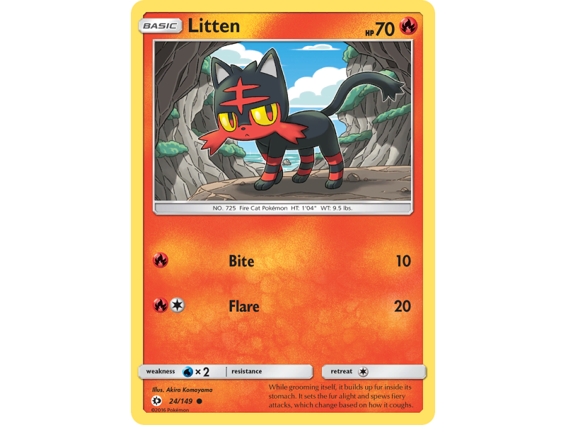 Litten (Reverse Holo)