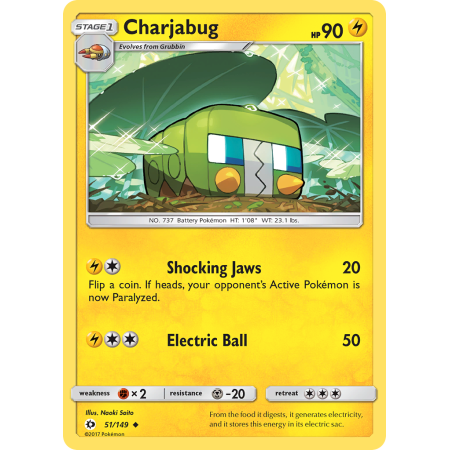 Charjabug (Reverse Holo)