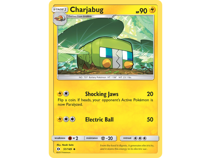 Charjabug (Reverse Holo)