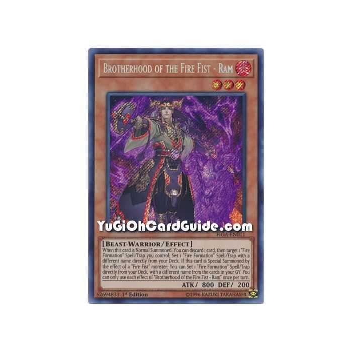 Brotherhood of the Fire Fist - Ram (Secret Rare) – Fists of the Gadgets | Carta YUGIOH en México